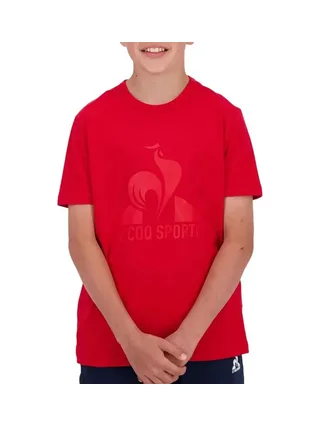 T-Shirt Rouge Garçon Le Coq Sportif N°3 Bat 1