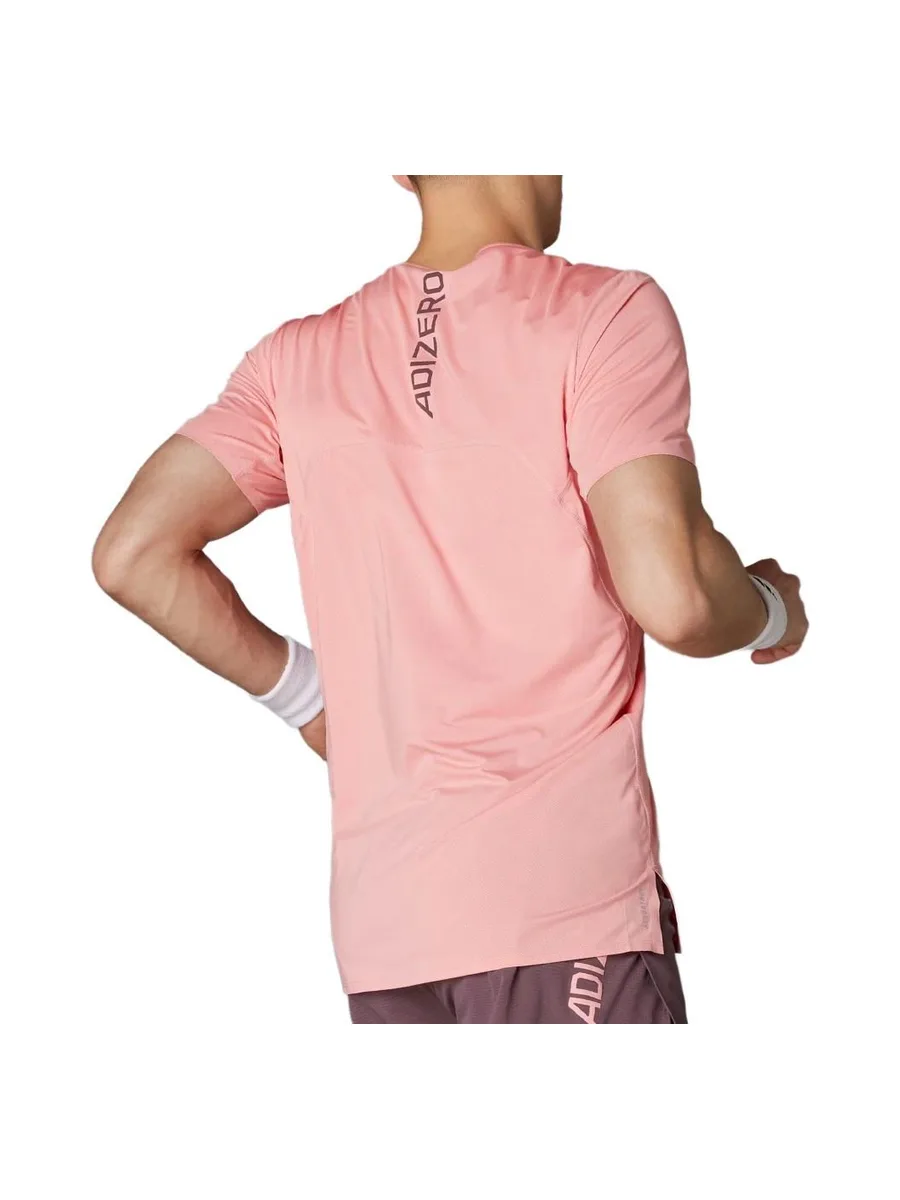 Maillot de Sport Rose Femme Adidas Adizero Tee 3