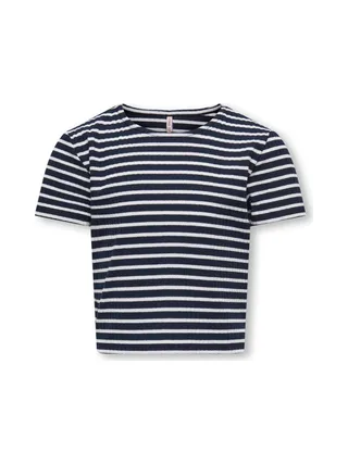 T-Shirt Marine/Blanc Fille Kids ONLY Kognella 1