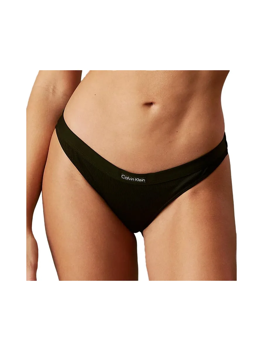 Bas de Maillots de bain Noir Femme Calvin Klein Jeans Curved Delta 2