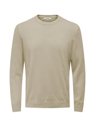 Pull Beige Homme Only & Sons Holger 1