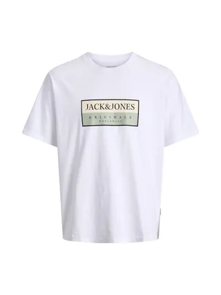 T-Shirt Blanc Homme Jack & Jones Frederiksberg 1