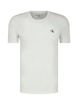 T-shirt Blanc/Marron Homme Calvin Klein Jeans J30J320199 2