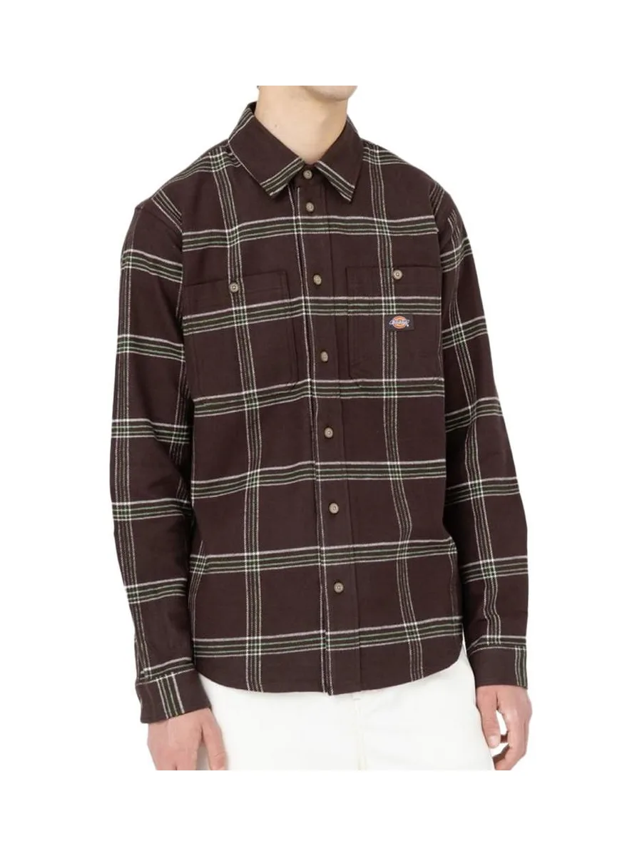 Chemise Marron/Vert Homme Dickies Warrenton 2