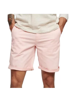 Short Chino Rose Homme Superdry Stretch 1
