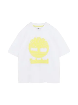 T-Shirt Jaune/Blanc Garçon Timberland T60482 1