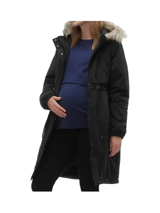 Parka Noire Femme Mamalicious Jessi 3