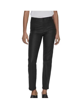 Jean Enduit Noir Femme Vila Commit 1