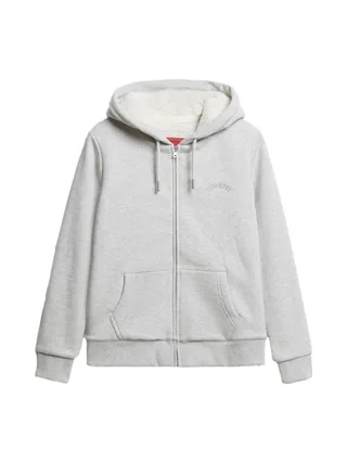 Sweat Zippé Gris Femme Superdry Borg 2