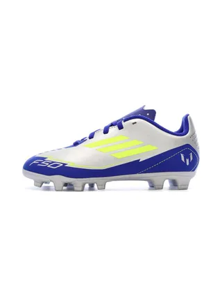 Chaussures de football Bleu/Gris Argent Garçon Adidas F50 Club 1