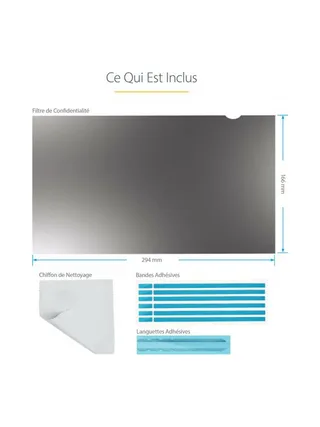 13.3in Laptop Privacy Screen Anti-Glare 15