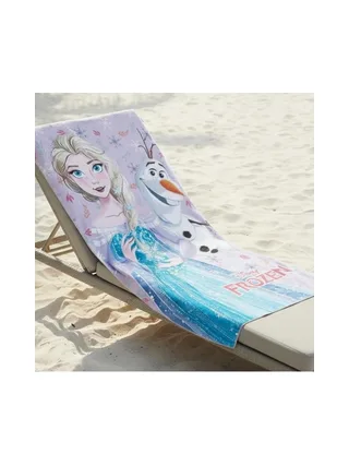 Serviette Rose/Bleu Fille Sport Zone Toalla Algodon Frozen 2