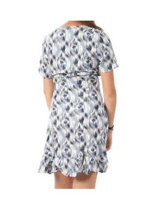 Robe Bleu Femme Only Marlie Wrap 2