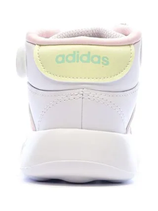 Baskets Blanches/Roses/Turquoises Fille Adidas Grand Court Mid 3