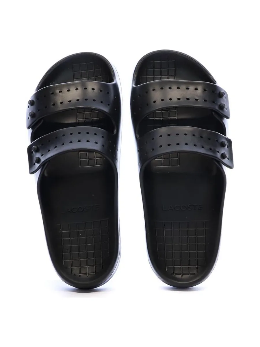Claquettes Noir Homme Lacoste Strap CMA 3