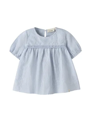 Blouse Bleu Fille Lil' Atelier Jiva Loose 1