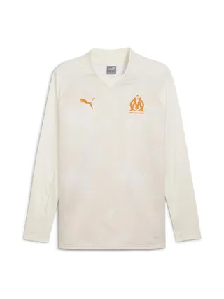 OM Sweat Prématch Beige Homme Puma 23/24 1