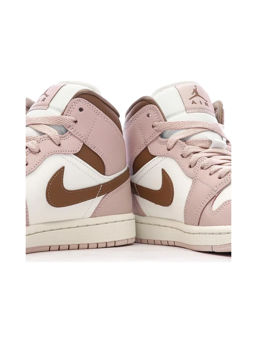 Air Jordan 1 Mid Rose Femme Nike 7