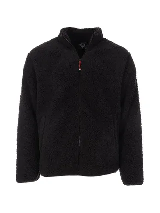 Veste Sherpa Noir Homme Paname Brothers Full Zip 1