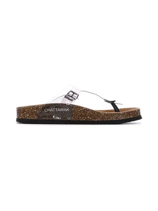 Sandales Transparente/Noir Femme Chattawak Summer 2