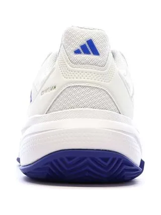 Baskets Blanches/Bleu Homme Adidas Courtjam 3