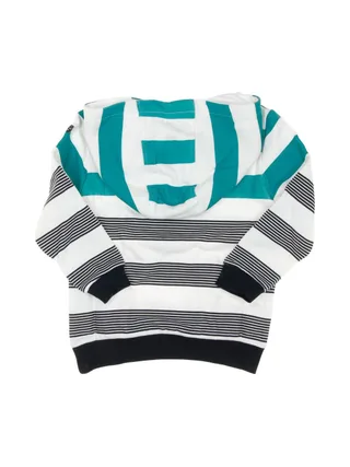 Sweat Zippé Vert/Blanc Rayure Garçon EOM Epouli 2