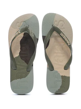 Tongs Verte/Beige Homme Havaianas Slim 1740 3
