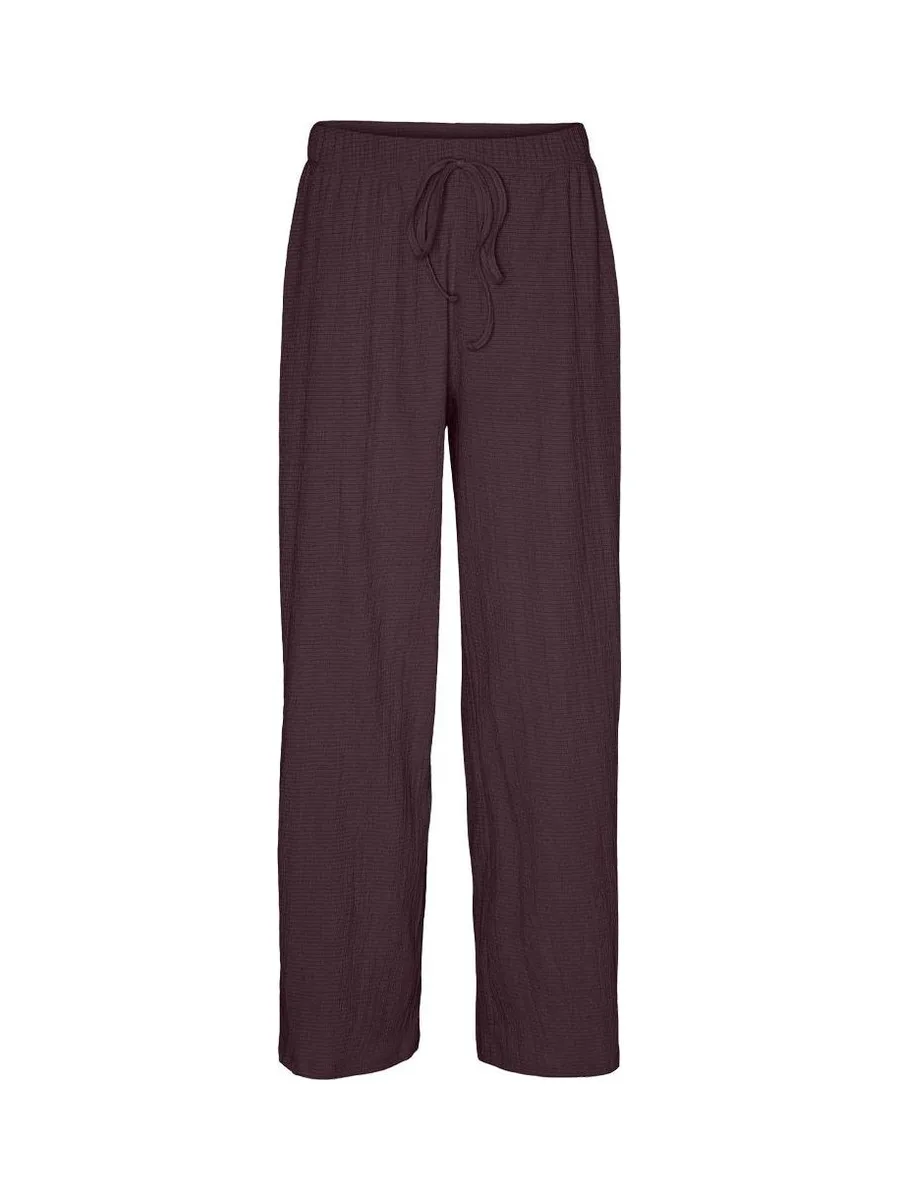 Pantalon Fluide Violet Foncé Femme Vero Moda Luna 2