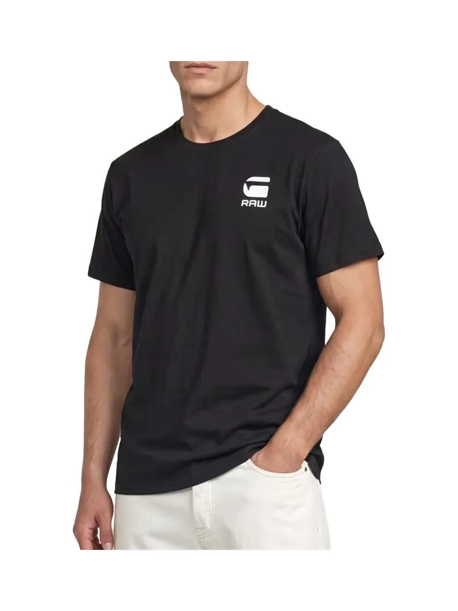 T-Shirt Noir Homme G-Star RAW Chest 2