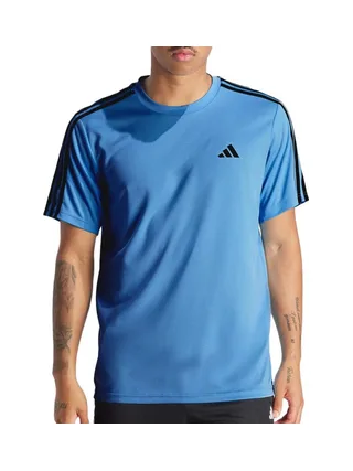 T-Shirt de sport Bleu/Noir Homme Adidas Base 1