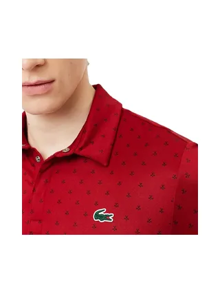 Polo de Golf Rouge Homme Lacoste regular fit protection UV 2