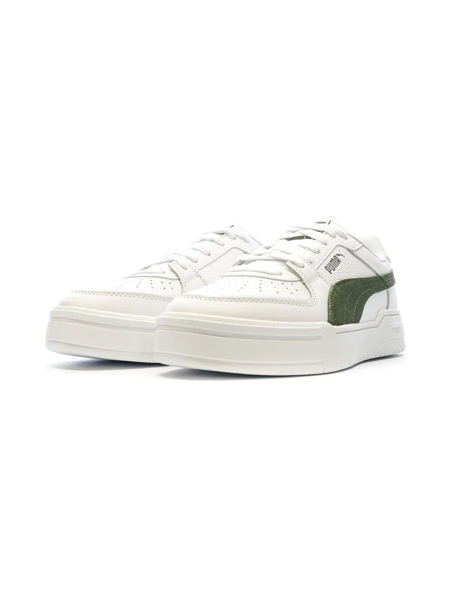 Baskets Blanches/Kaki Homme Puma Pro Classic 7