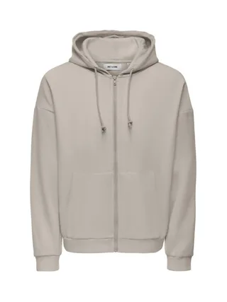 Sweat Zippé Beige Homme Only & Sons Chase 1