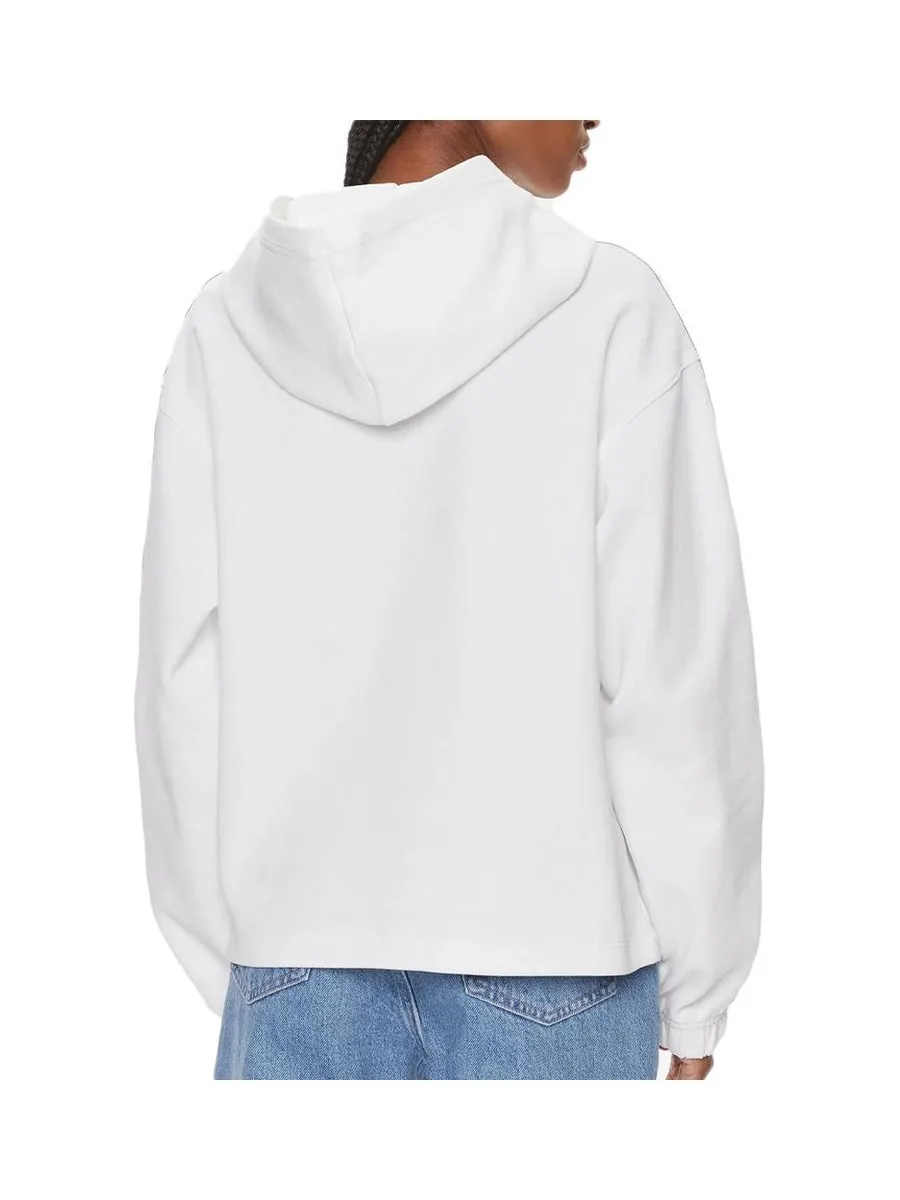 Sweat Blanc Femme Calvin Klein Embro Elastic 3