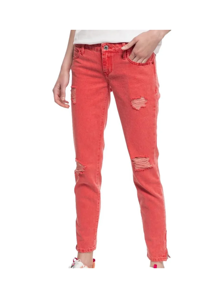 Jean Skinny Rouge Femme Guess Marilyn 2