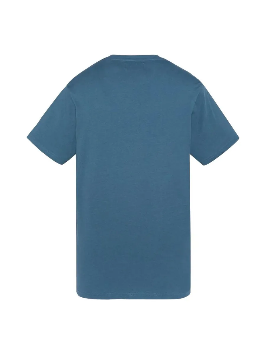 T-Shirt Bleu Homme Schott Brode 3
