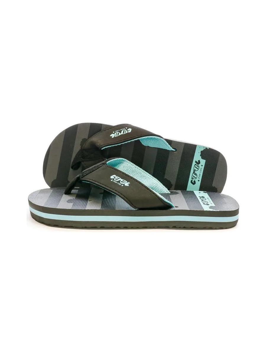 Tongs Noire/Grise Garçon Cool Shoe Zinc 2