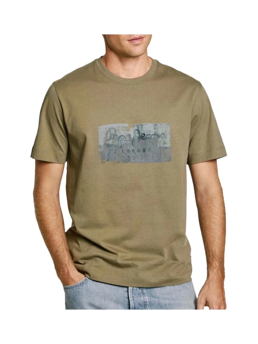 T-shirt Vert Homme Pepe jeans Connor 2
