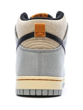Dunk High Retro Beige/Bleu Homme Nike 3