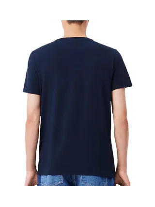T-shirt Marine Homme Lacoste TH6710001 2