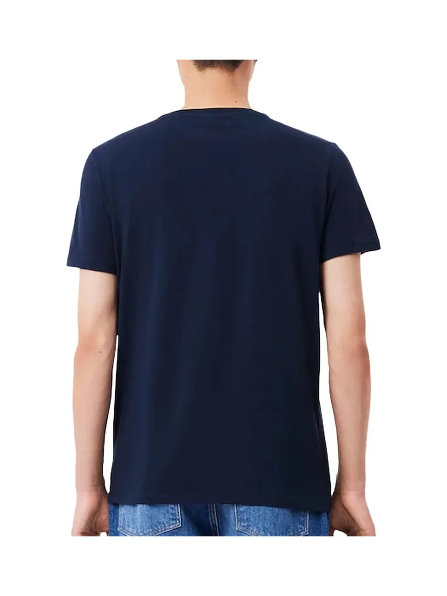 T-shirt Marine Homme Lacoste TH6710001 3