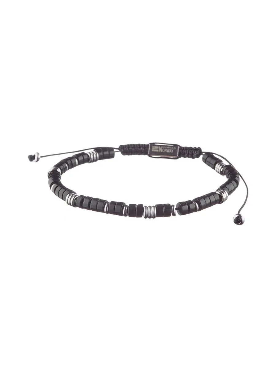 Bracelet Noir/Acier Homme Geographical Norway 315020 2