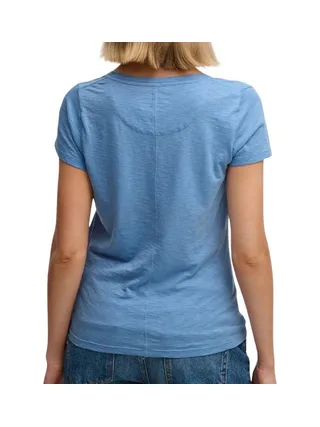 T-shirt Bleu Femme Superdry Studios Scoop 2