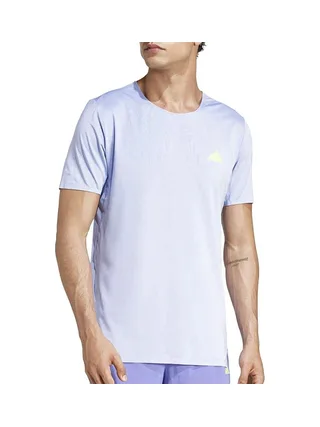 T-Shirt Bleu/Mauve Homme Adidas Adizero Tee 1