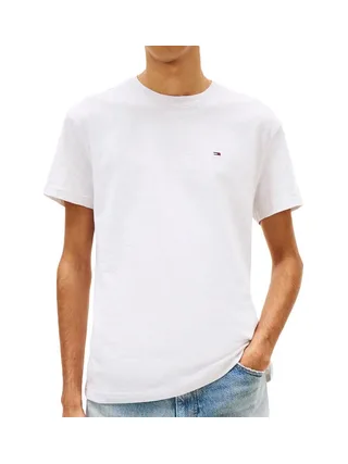 T-shirt Blanc Homme Tommy Hilfiger Tjm Slim Linear 1