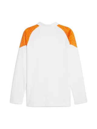 Manchester City Sweat 1/4 Blanc/Orange Homme Puma 2023/2024 2