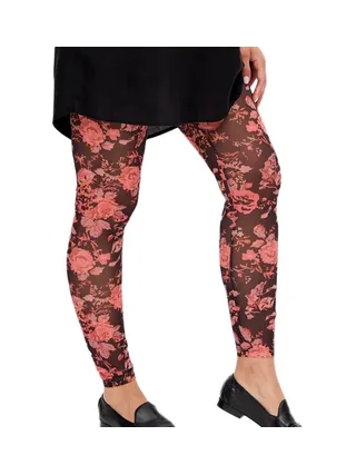 Legging de Grossesse Rouge Femme Mamalicious Mesh 1