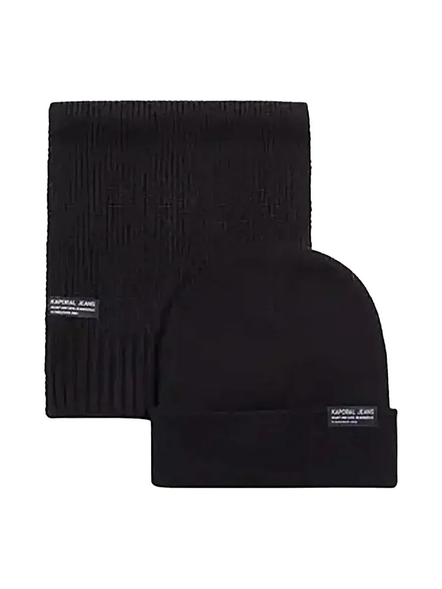 Coffret Bonnet + Écharppe Noir Homme Kaporal BERA 2
