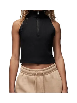 Débardeur Crop Noir Femme Nike Mock 1