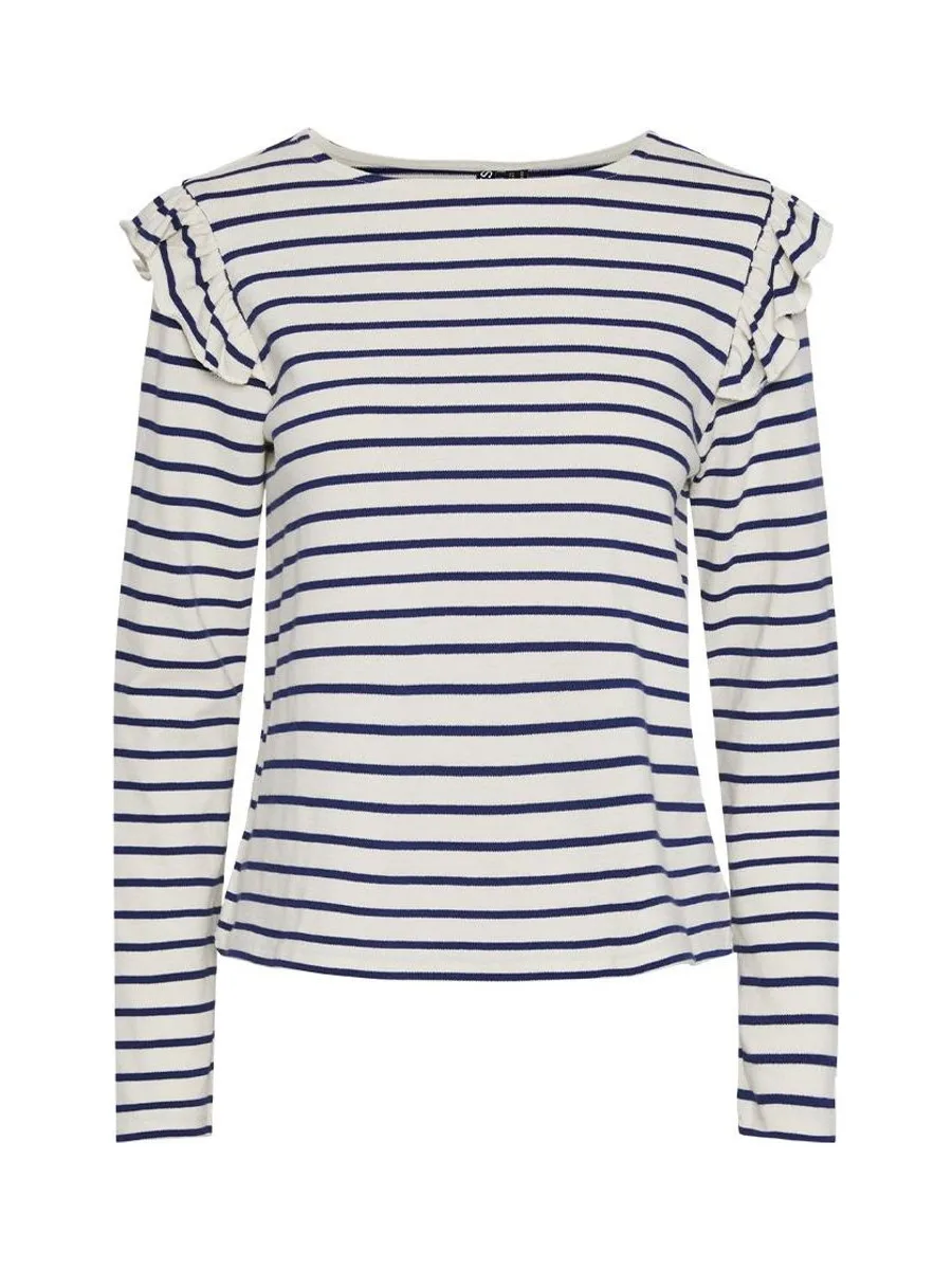 T-Shirt Rayure Marine/Blanc Femme Pieces Niana 2